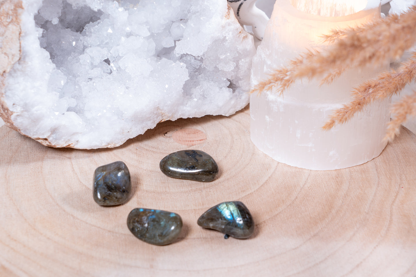 Labradorit Trommelsteine