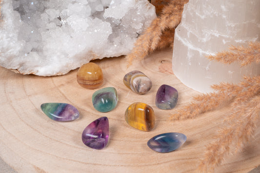 Fluorit Trommelsteine