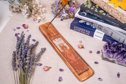 Räucherstäbchenhalter Mondgöttin Mondstein