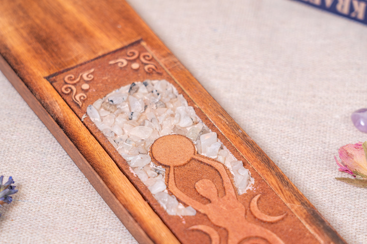 Räucherstäbchenhalter Mondgöttin Mondstein