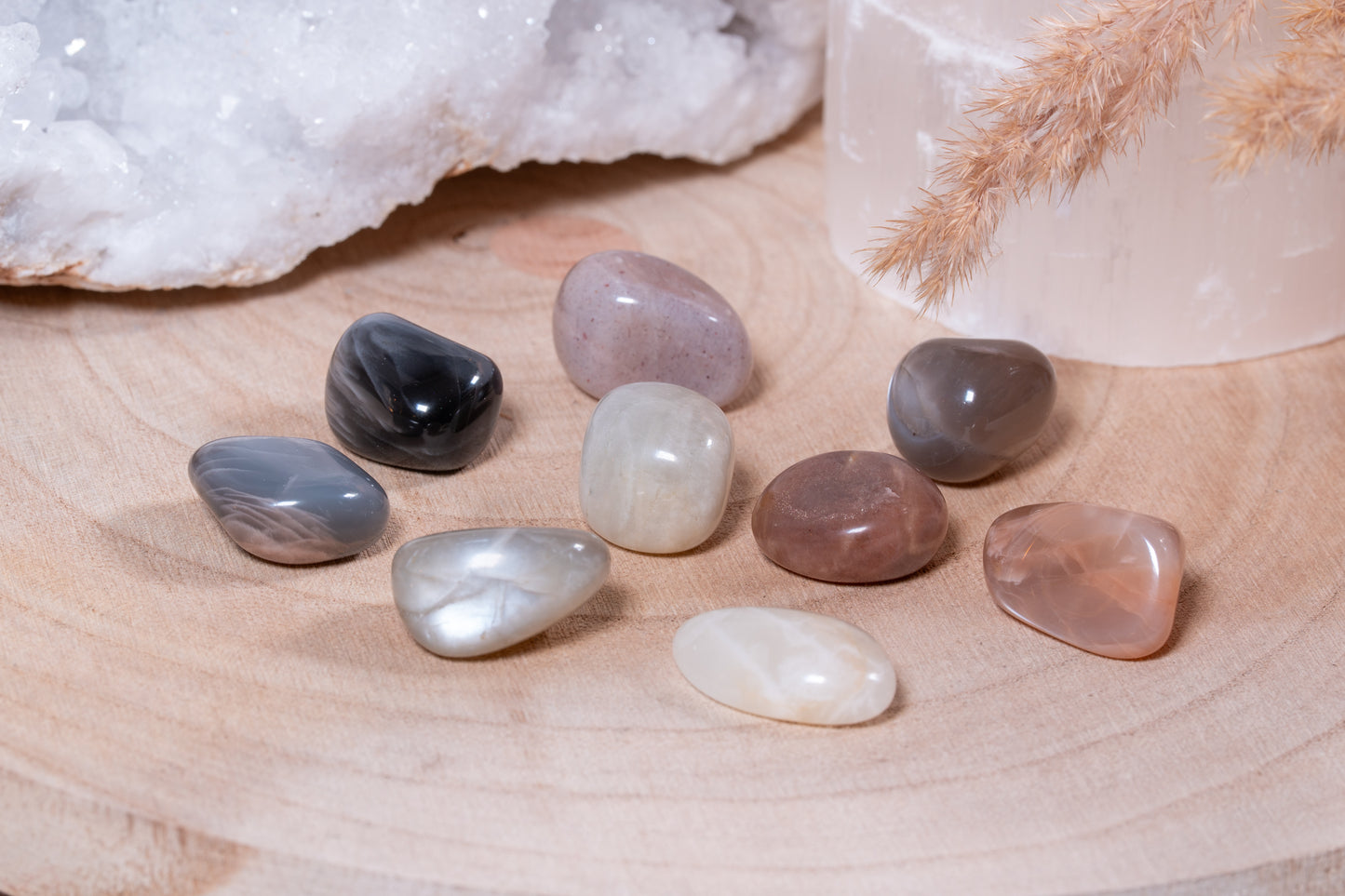 Mondstein Trommelsteine