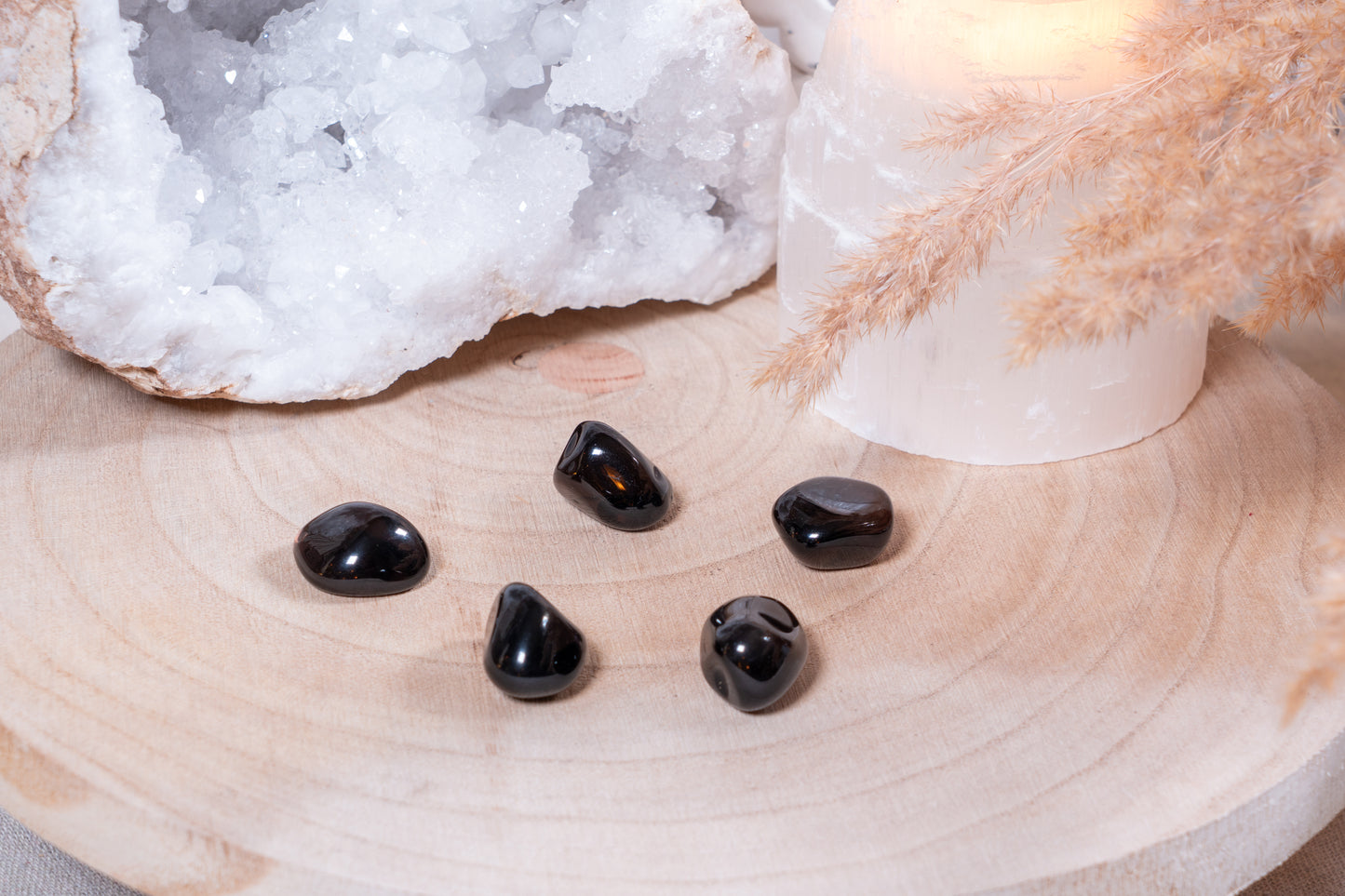 Obsidian Trommelsteine „Apachentränen“