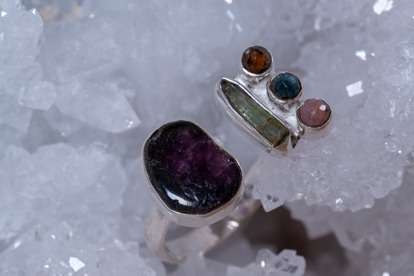 Wassermelonen Turmalin Ring