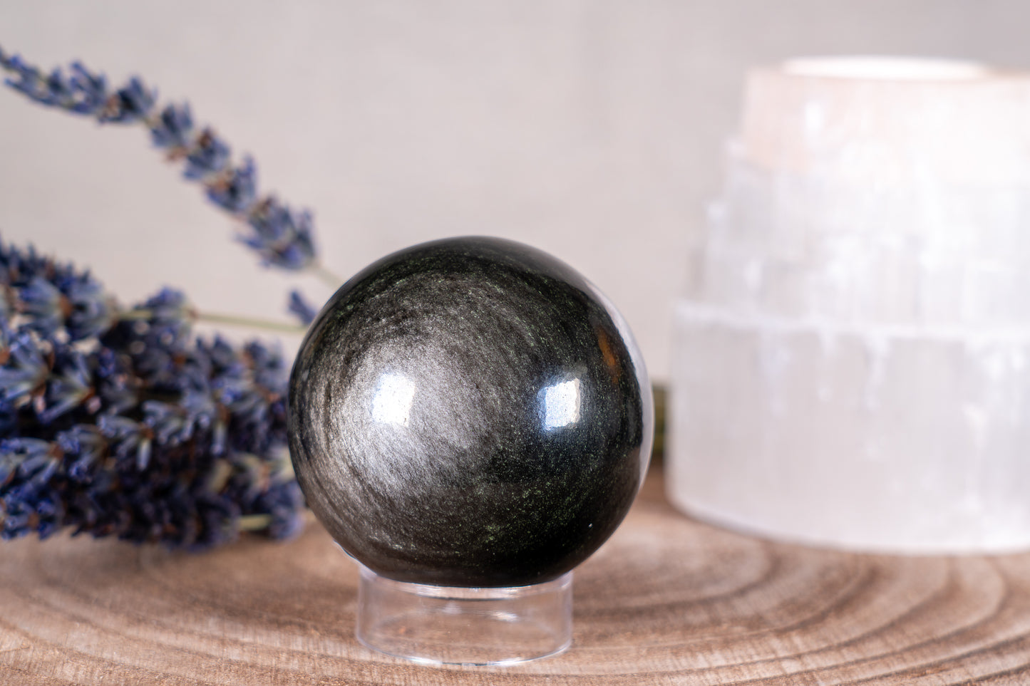 Silber Obsidian Kugel