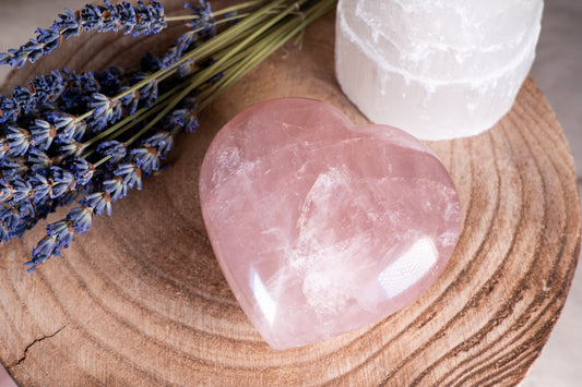 Rosenquarz Herz
